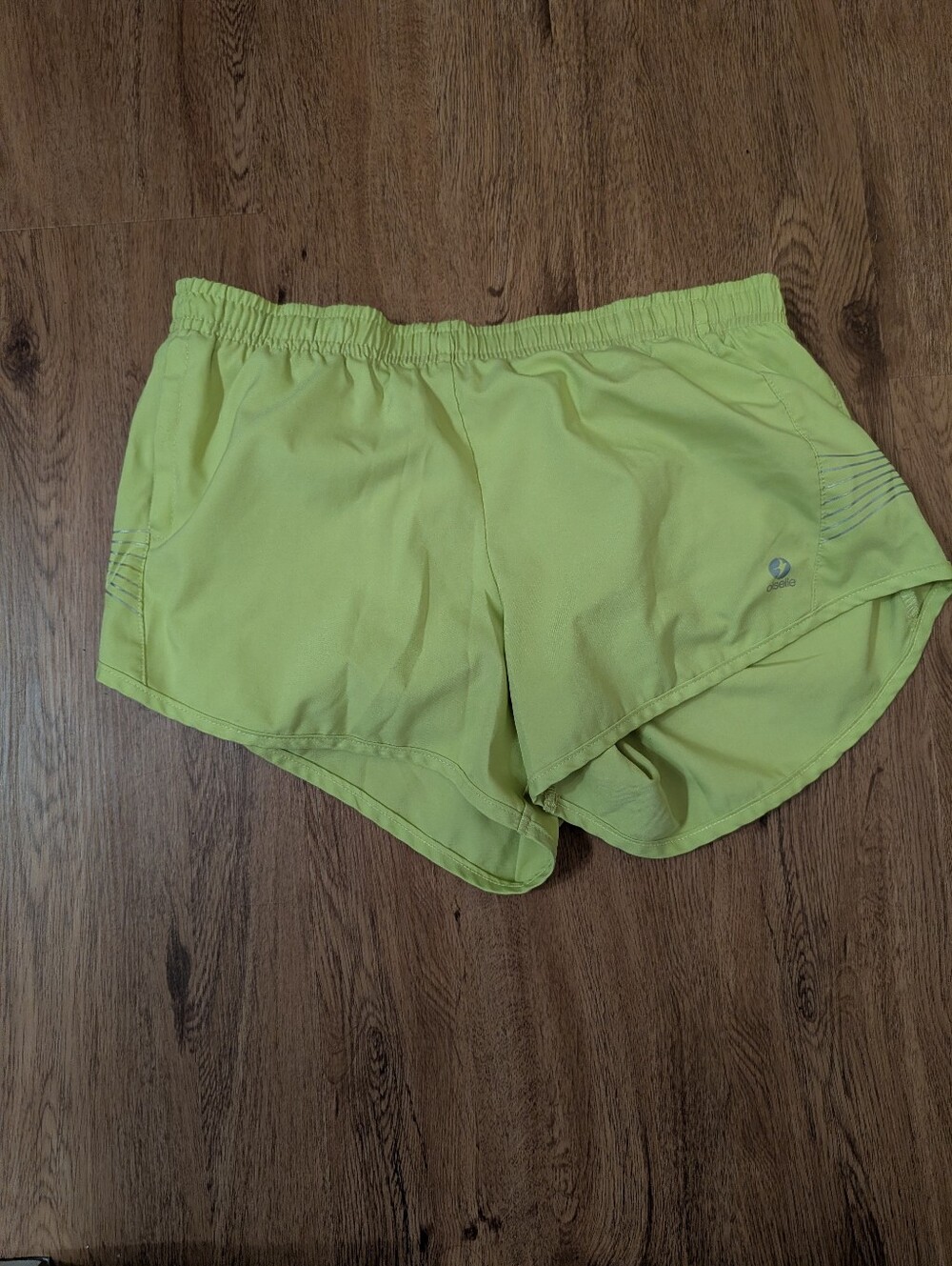 Oiselle Distance Shorts - Yellow/Green